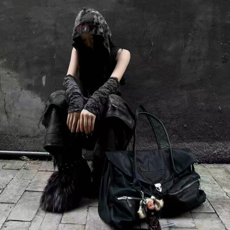 Foulard brodé style Wasteland déchiré à longue queue, bandana hip-hop rock et punk, foulard de cosplay unisexe