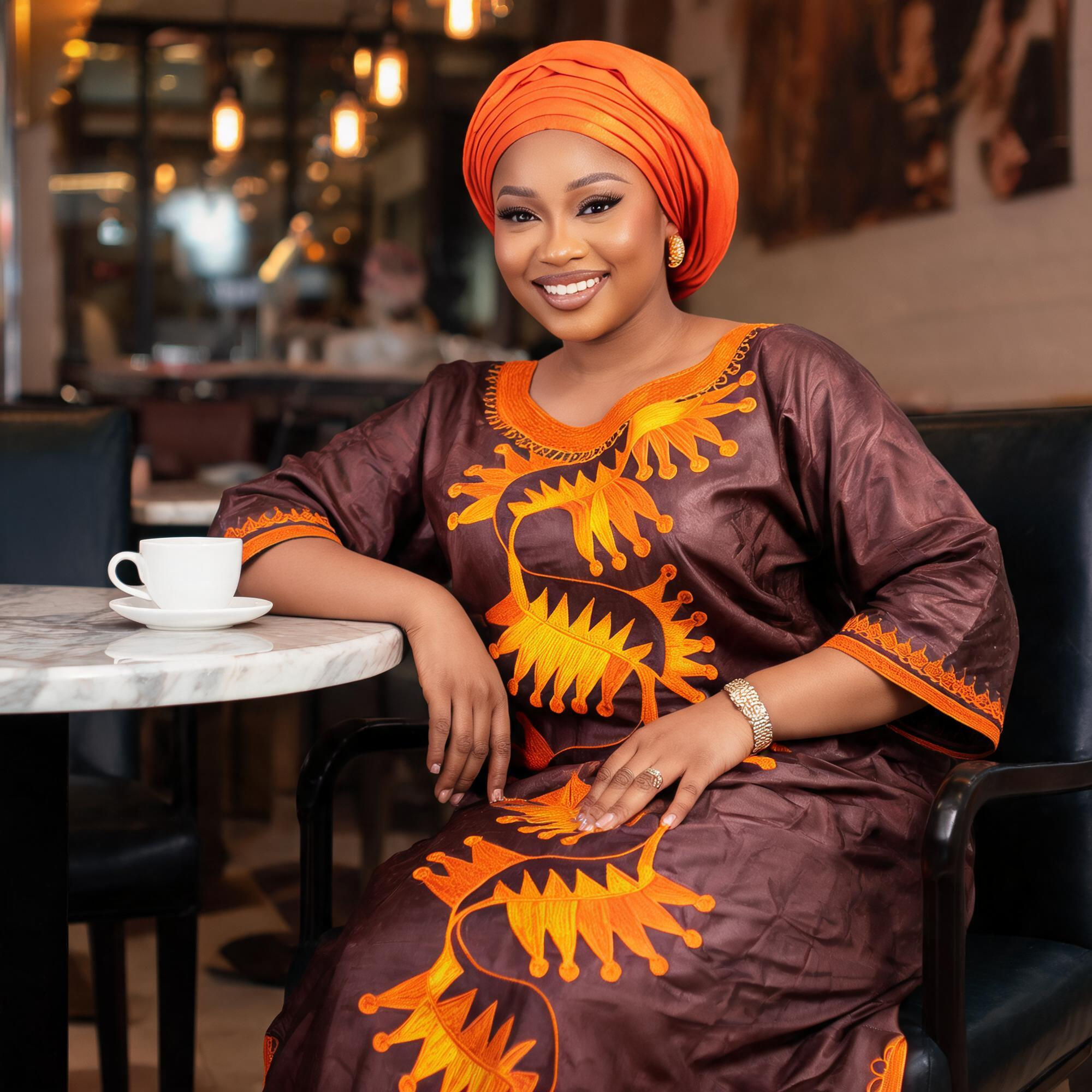Robes africaines pour femmes grande taille, robe longue en bazin riche avec broderie et écharpe