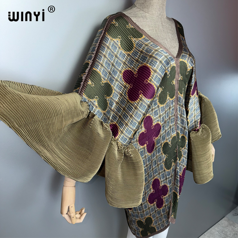 Robe plissée élastique d'été WINYI pour femme, style bohème ample, paréo de plage, maxi kaftan, abaya de luxe pour soirée à Dubaï, style musulman