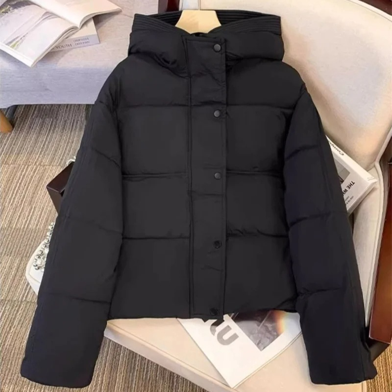 Nouvelle Veste Femme 2026 – Parka d'Hiver en Coton Rembourré, Coupe Ample, Chaude et Épaisse, à Capuche, Manteau Long Décontracté, Imperméable