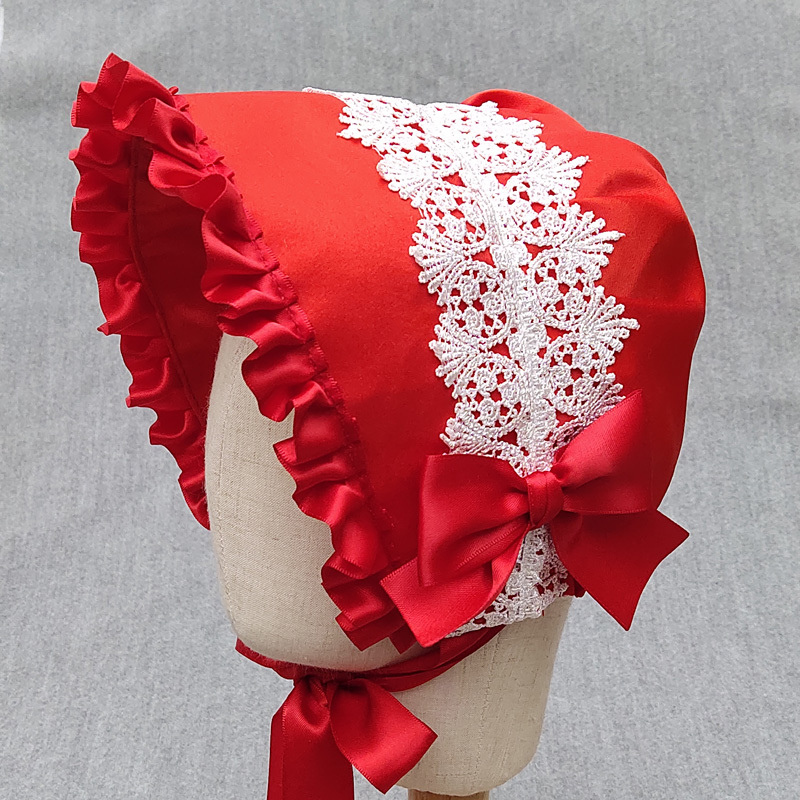 Bonnet en dentelle multicouche victorienne Vintage, chapeau gothique Lolita pour femmes et filles, chapeau de Cosplay de demoiselle d'honneur, couvre-chef