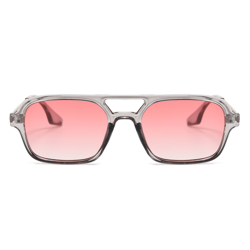 Double pont carré cadre lunettes de soleil mode nouveau rétro oeil de chat lunettes de soleil marque Design UV400 nuances lunettes femmes femme