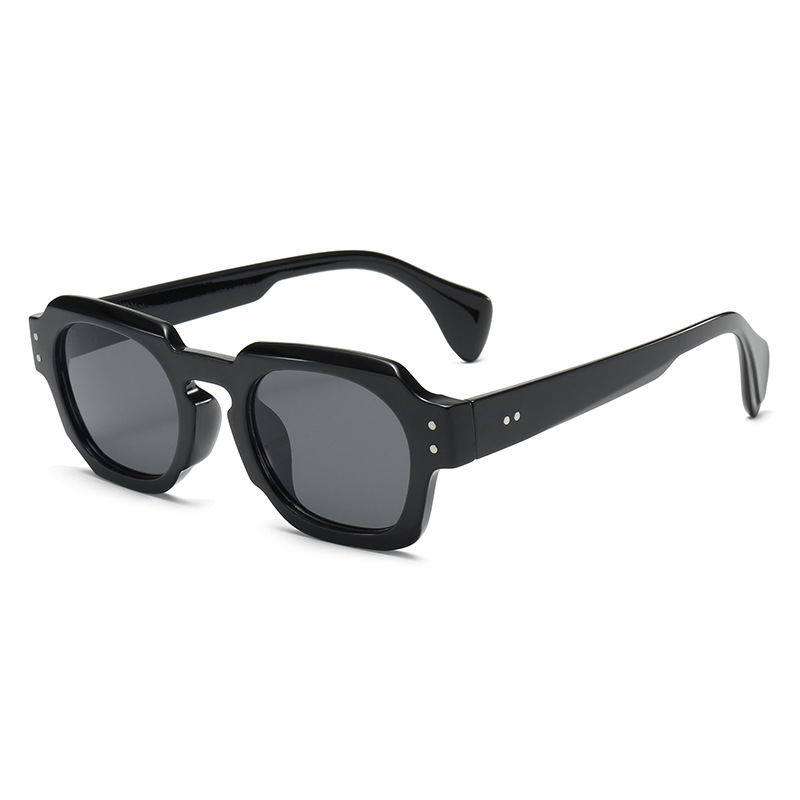 Lunettes De soleil carrées Vintage pour hommes et femmes, lunettes De soleil irrégulières De styliste De marque, mode rétro pour l'extérieur, nuances Rivet Oculos De Sol