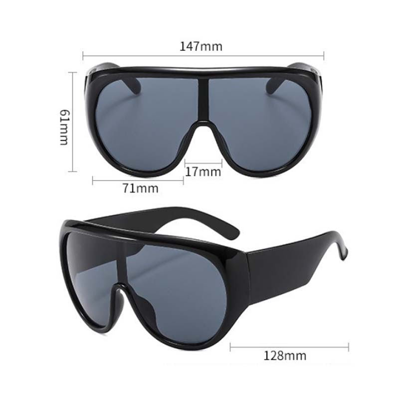 Lunettes de soleil carrées surdimensionnées de luxe vintage pour femmes, lunettes de soleil punk populaires pour hommes, lunettes tendance pour femmes, UV400