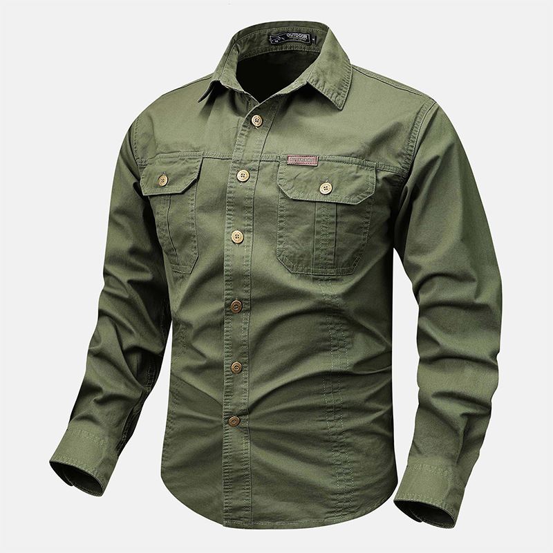 Chemise tactique chemises pour hommes chemise militaire à manches longues chemise tactique homme chemise noire homme chemise extérieure
