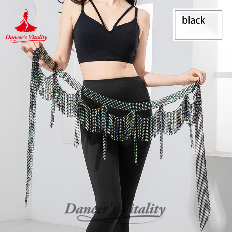 Ceinture à pampilles pour femmes, écharpe de hanche à franges, accessoires de spectacle de danse orientale pour adultes, chaîne de taille