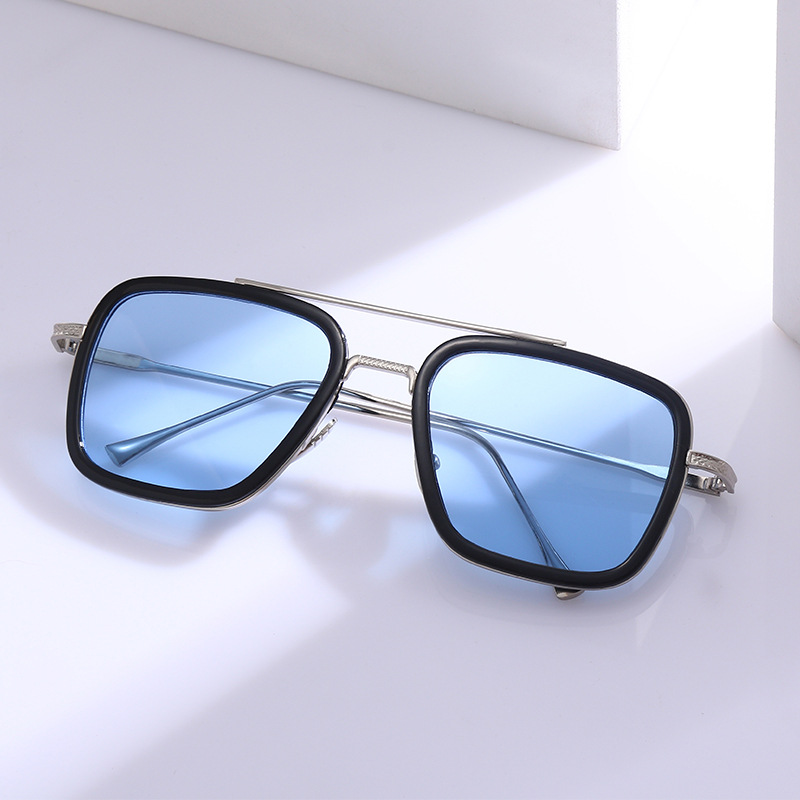 Lunettes de soleil carrées pour hommes et femmes, nouvelle mode de styliste, Steampunk, en métal, pour la conduite en plein air, 2024