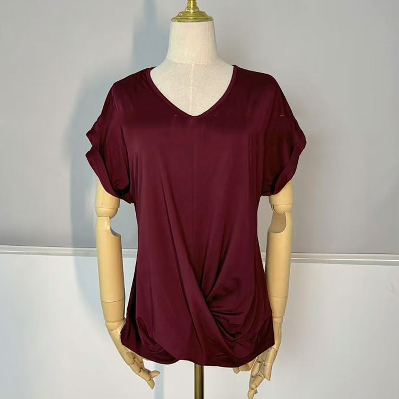 2025 nouvelle chemise chemisier hauts bureau dame printemps été décontracté T-Shirts amples