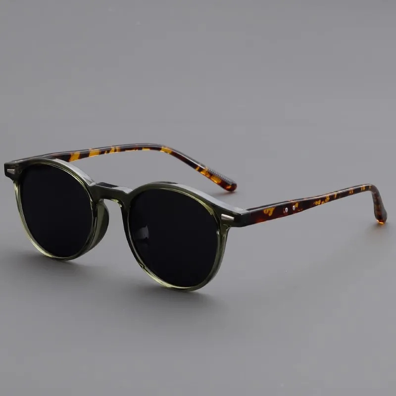 Nouvelles Lunettes de Soleil Rondes Vintage pour Femmes et Hommes, Lunettes de Soleil Circulaires de Marque, Lunettes Ovales pour Hommes et Femmes
