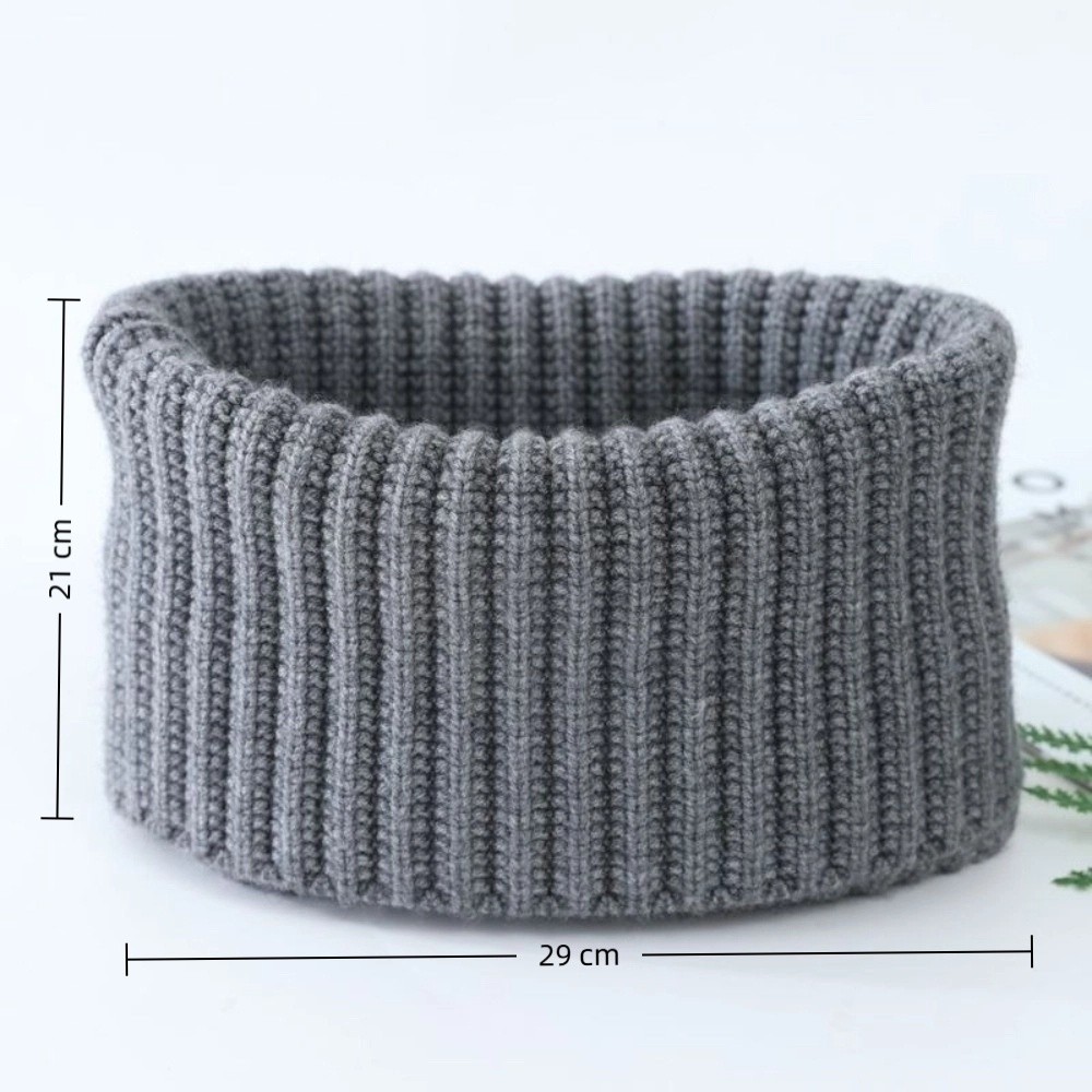 Nouveau Chauffe-cou tricoté chaud coupe-vent col Cervical conception épaisse écharpe tricotée hommes femmes