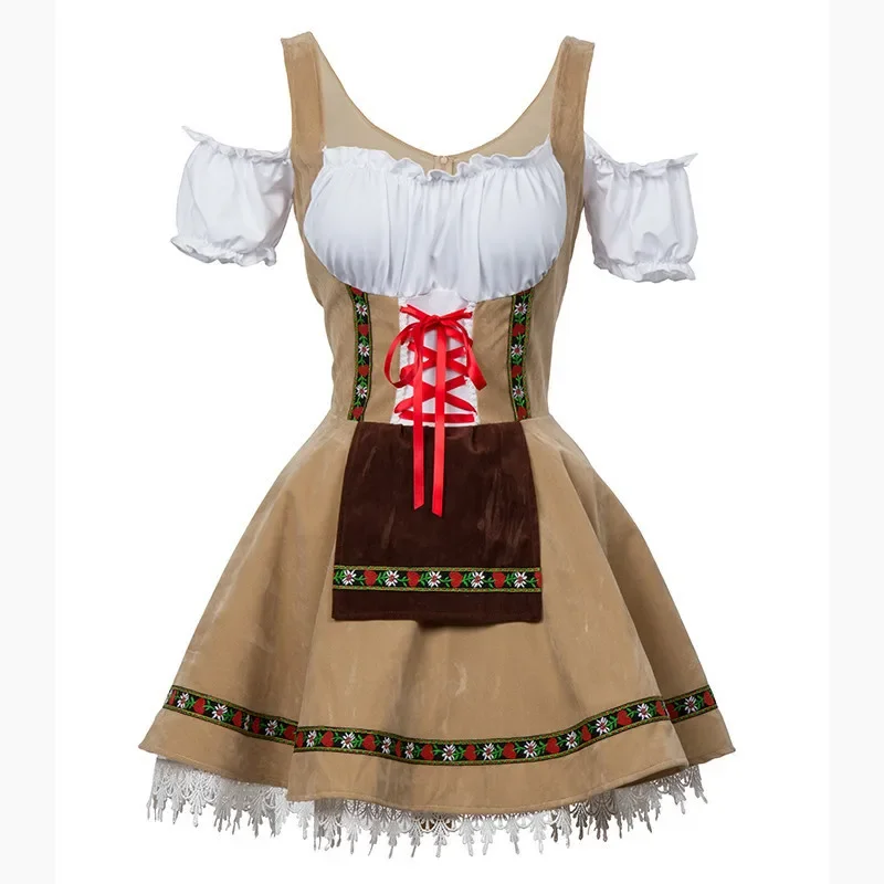 Couples Oktoberfest Costume défilé taverne barman serveuse tenue Cosplay Halloween carnaval fête déguisement