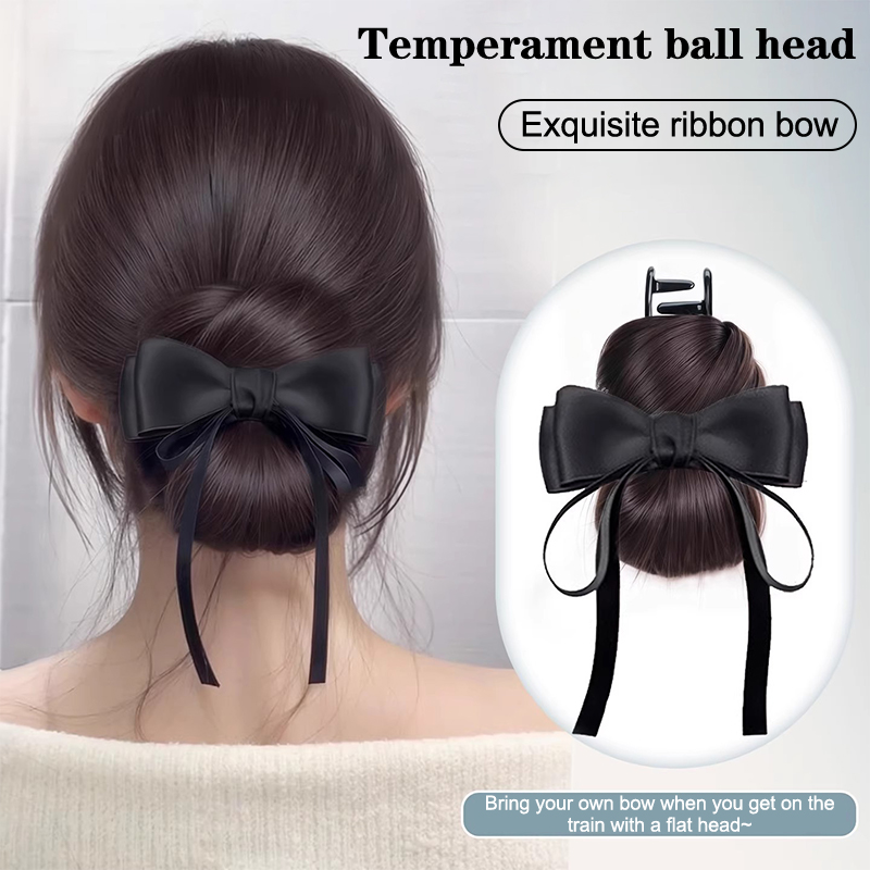 Perruque chignon basse à clipser, postiche chignon désordonné, extension de cheveux lisses pour coiffure relevée sans effort, chignon désordonné synthétique à pince pour femme