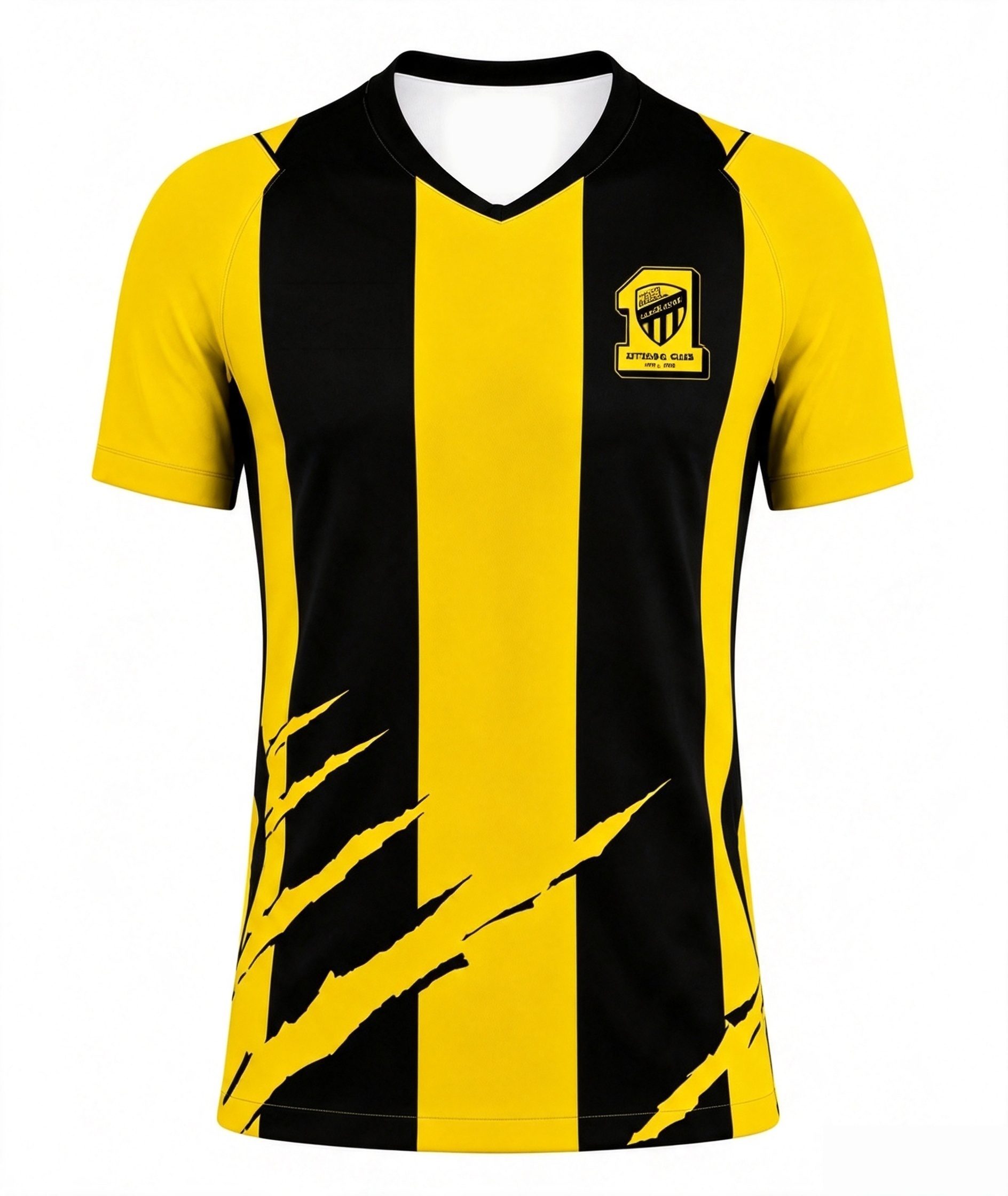 Nouveau Maillot de Football Al-Ittihad 2026 Imprimé en 3D pour Hommes – T-shirt Sportif d'Été Respirant et à Séchage Rapide pour Activités de Plein Air et Streetwear