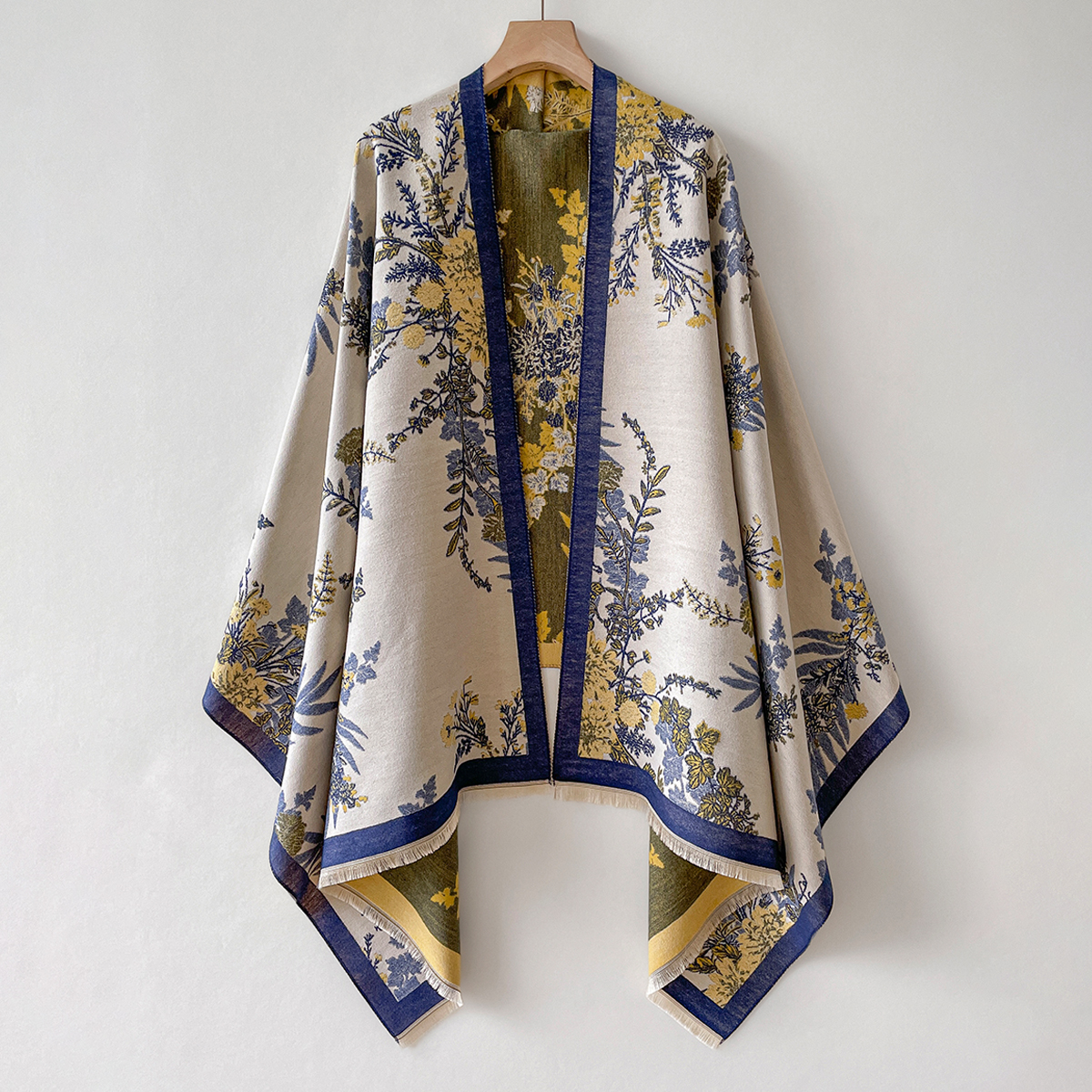 Châle chaud femmes écharpe de luxe cachemire hiver couverture enveloppes décontracté imprimé fleuri Pashmina Bufanda voyage Poncho étoles Echarpe