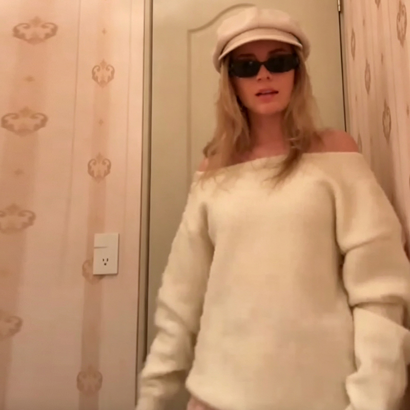 Pull à sequins pour femmes, à manches longues et épaules dénudées, coupe ample, en tricot doux, chemisier chic et décontracté pour les soirées et la rue, haut tricoté pour femmes.