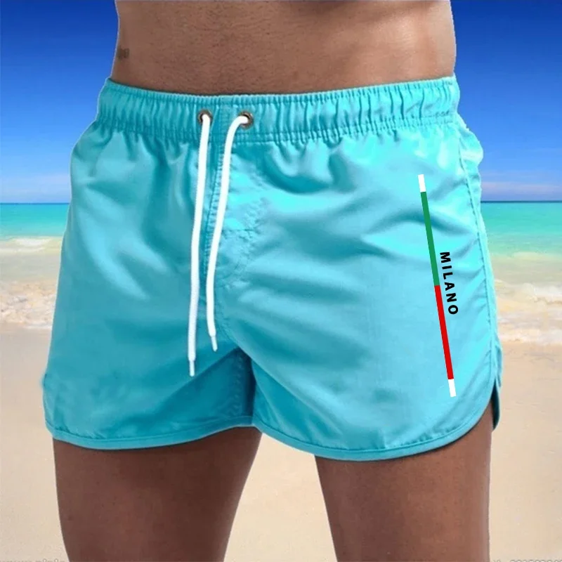 Shorts de plage pour hommes 2026, imprimés, décontractés, séchage rapide, pour le surf, la natation, le jogging en extérieur