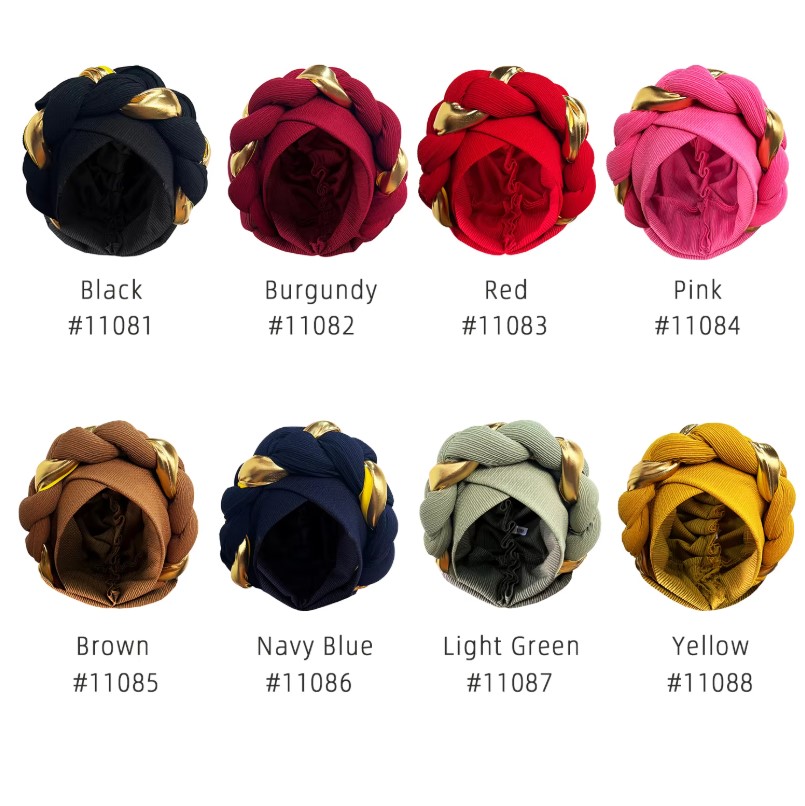Élégant Turban casquette femmes bandeau Bonnet africain dame bandeau musulman Turbans chapeau soirée Autogele chapeaux