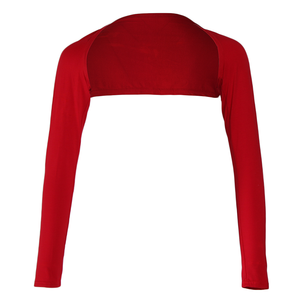 Boléro en jersey de coton modal élastique pour femmes musulmanes, manches longues, cache-épaules, protection solaire, à porter sous un t-shirt