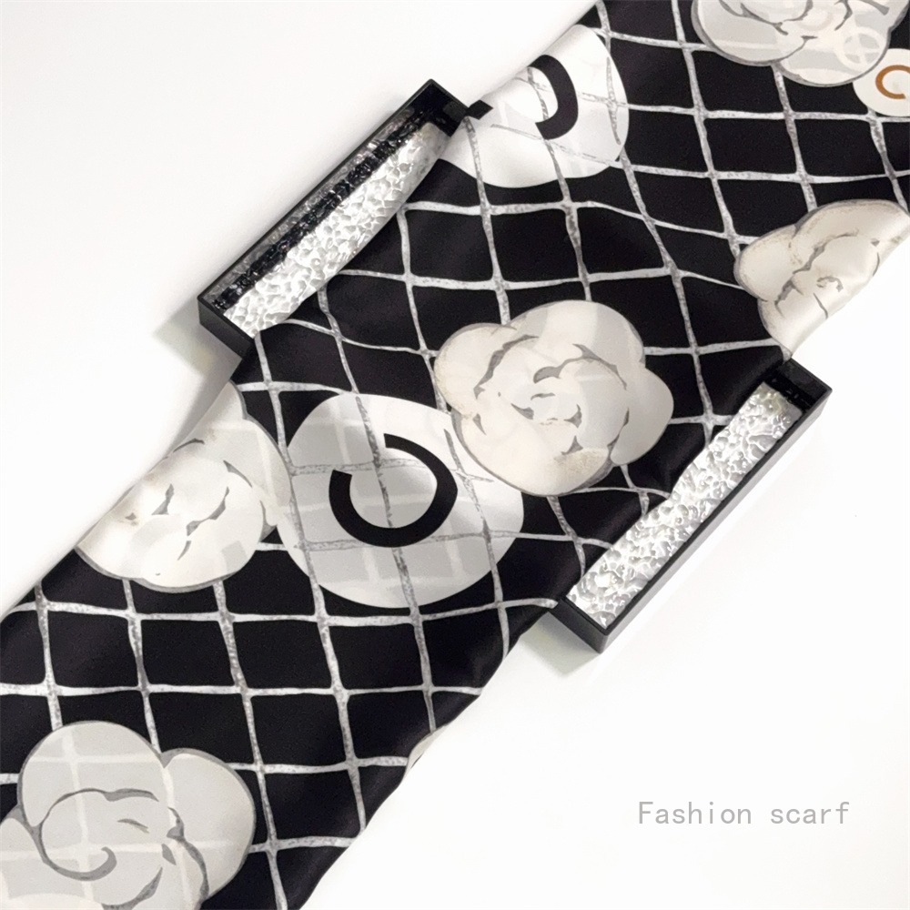 Français 90cm Plaid Rose sergé soie femmes voyage crème solaire châle grand carré écharpe foulard foulard foulards pour les femmes de luxe