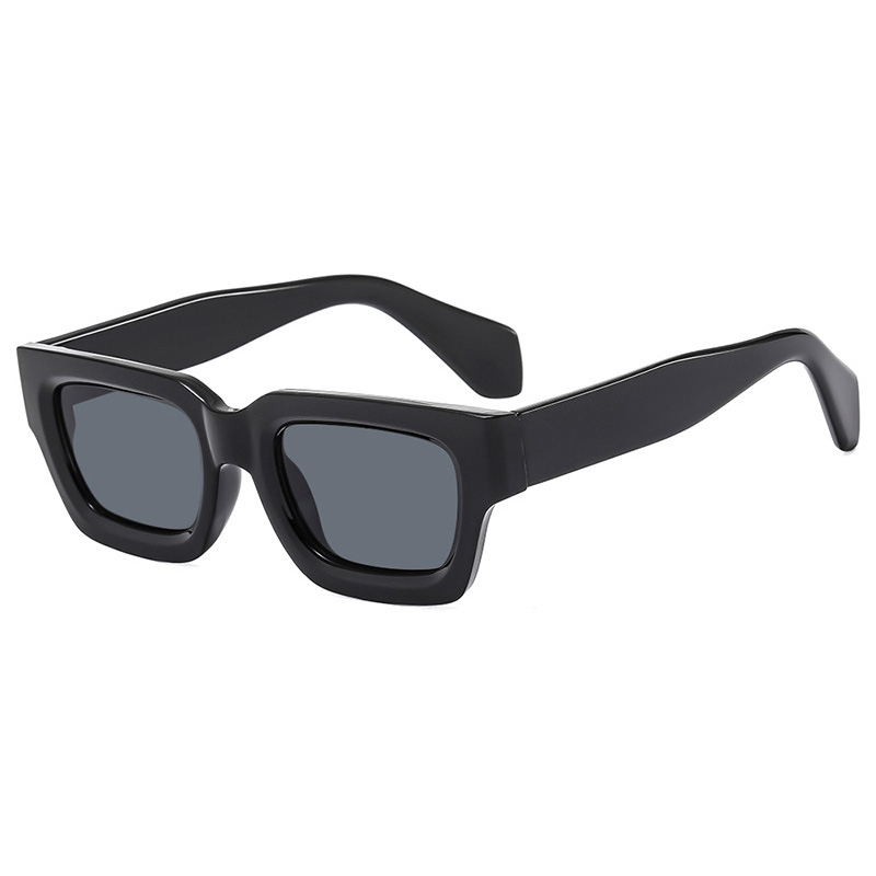 SHONEMES lunettes de soleil carrées élégantes hommes femmes monture épaisse nuances extérieur UV400 lunettes de soleil marron noir Orange pour unisexe
