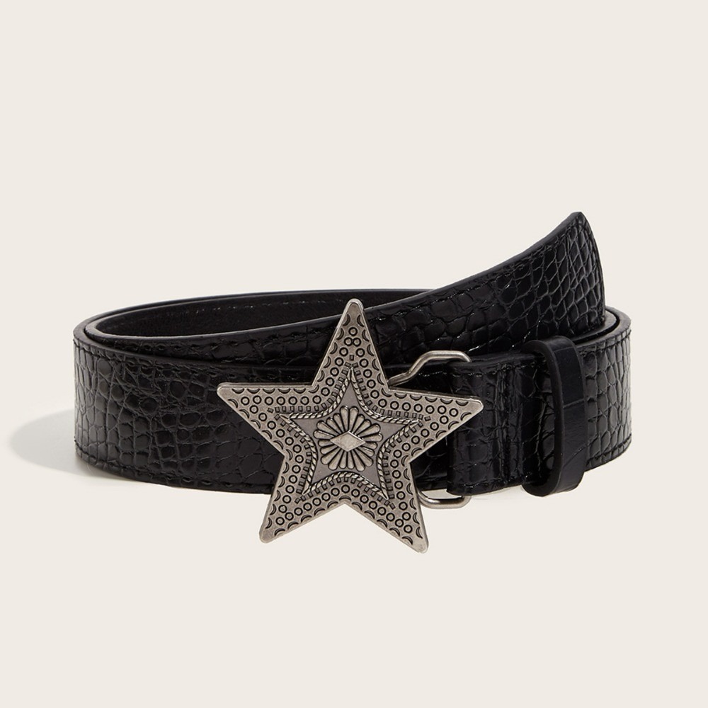 Ceinture décorative rétro pour femmes, noire, polyvalente, assortie aux jupes, costumes et pantalons, idéale comme accessoire vestimentaire quotidien