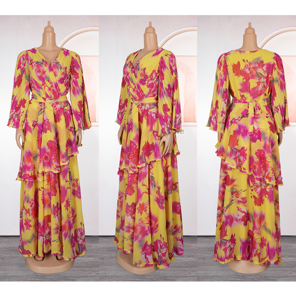 Robes africaines élégantes pour femmes, nouvelle mode d'été, Robe imprimée, grande taille, turquie, musulmane, Robe longue de soirée de mariage, 2025