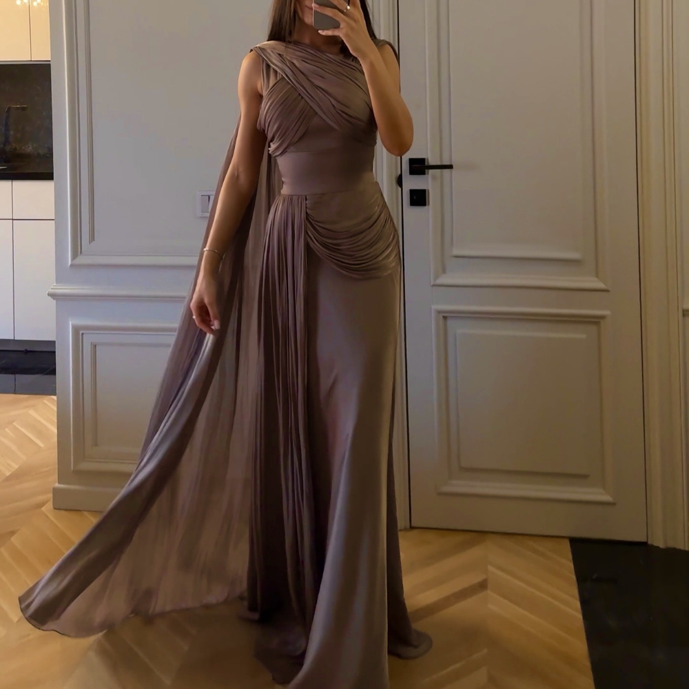 Robe de soirée en Satin avec ruban plissé, à la mode, sans manches, élégante, robe de bal, printemps été, S-2XL, en vente, vêtements de danse