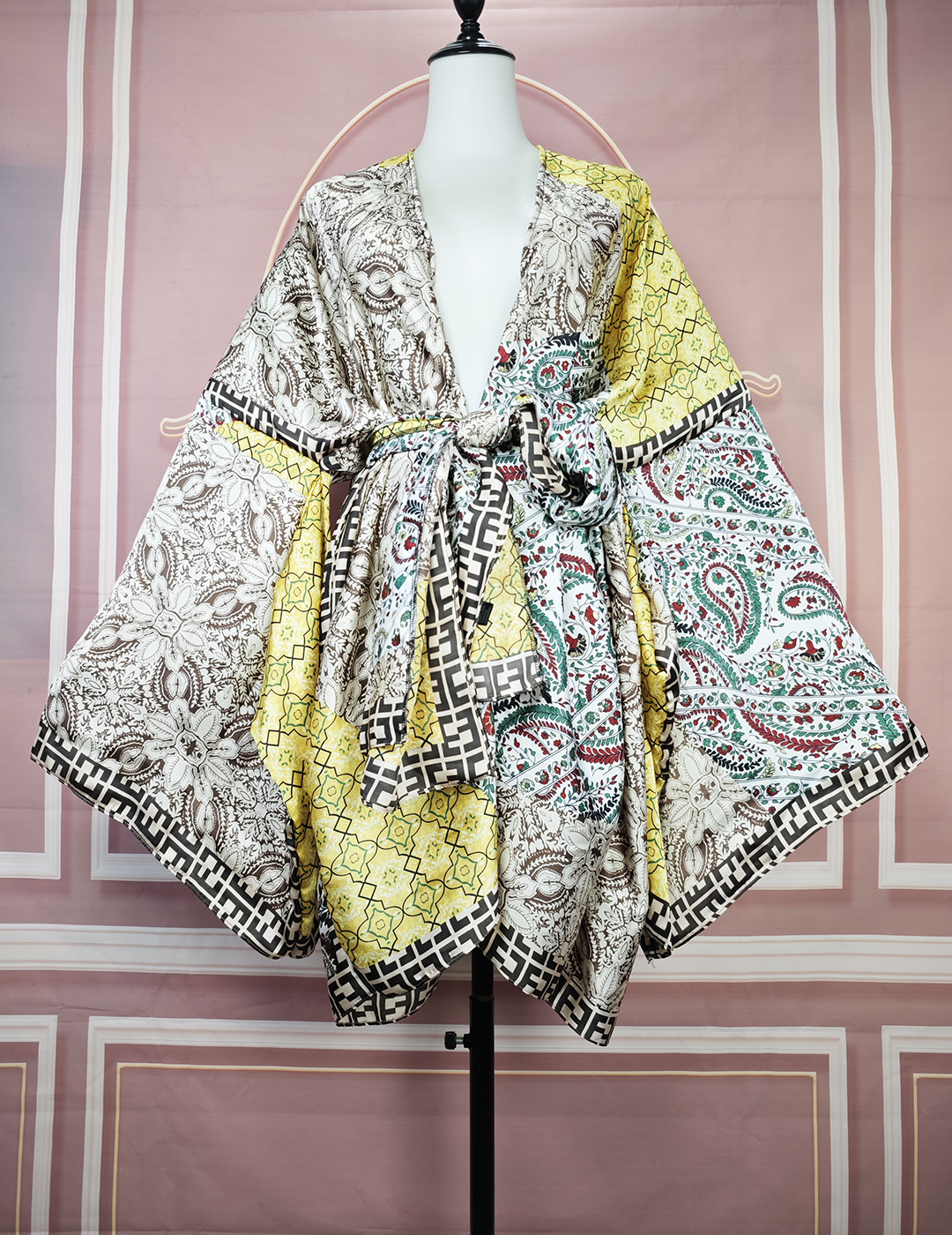 Élégant Floral D'été Sexy Dame Plage Bikini Mini Kimonos Grande Taille Femmes Africaines Maillots De Bain De Mode Cardigans Lâches Vêtements