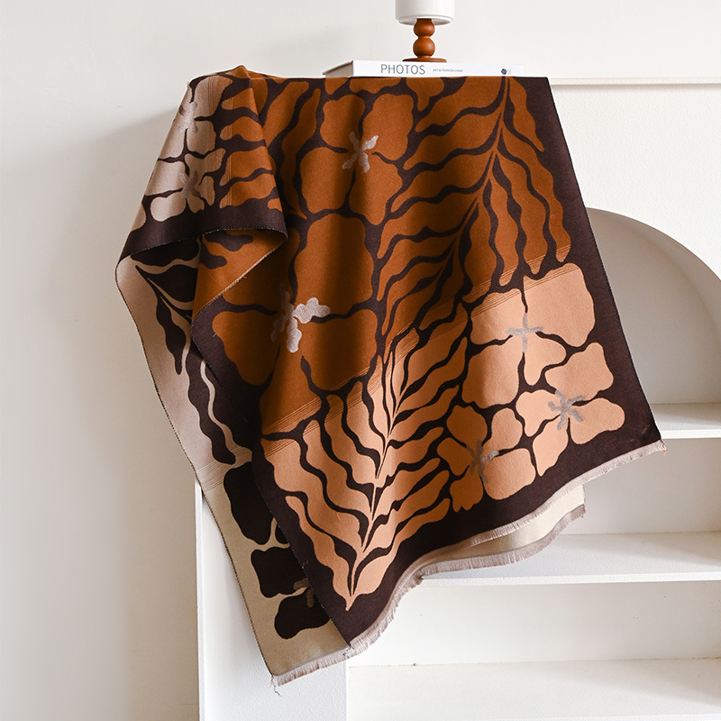 Châle en cachemire pour femme, foulard de tête Pashmina, épais et chaud, Poncho, Bandana, nouvelle collection hiver 2024