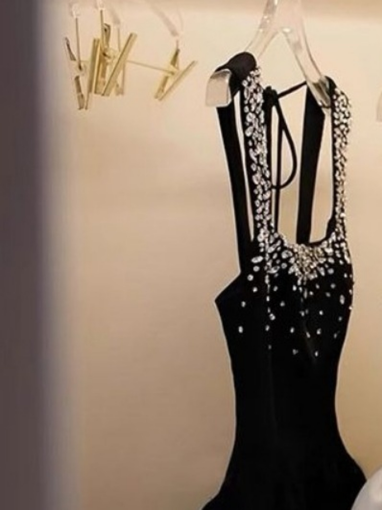 Nouvelle Robe Bandage Dos Nu pour Femme, Tunique Évasée Diamantée, Style Mode Été 2026