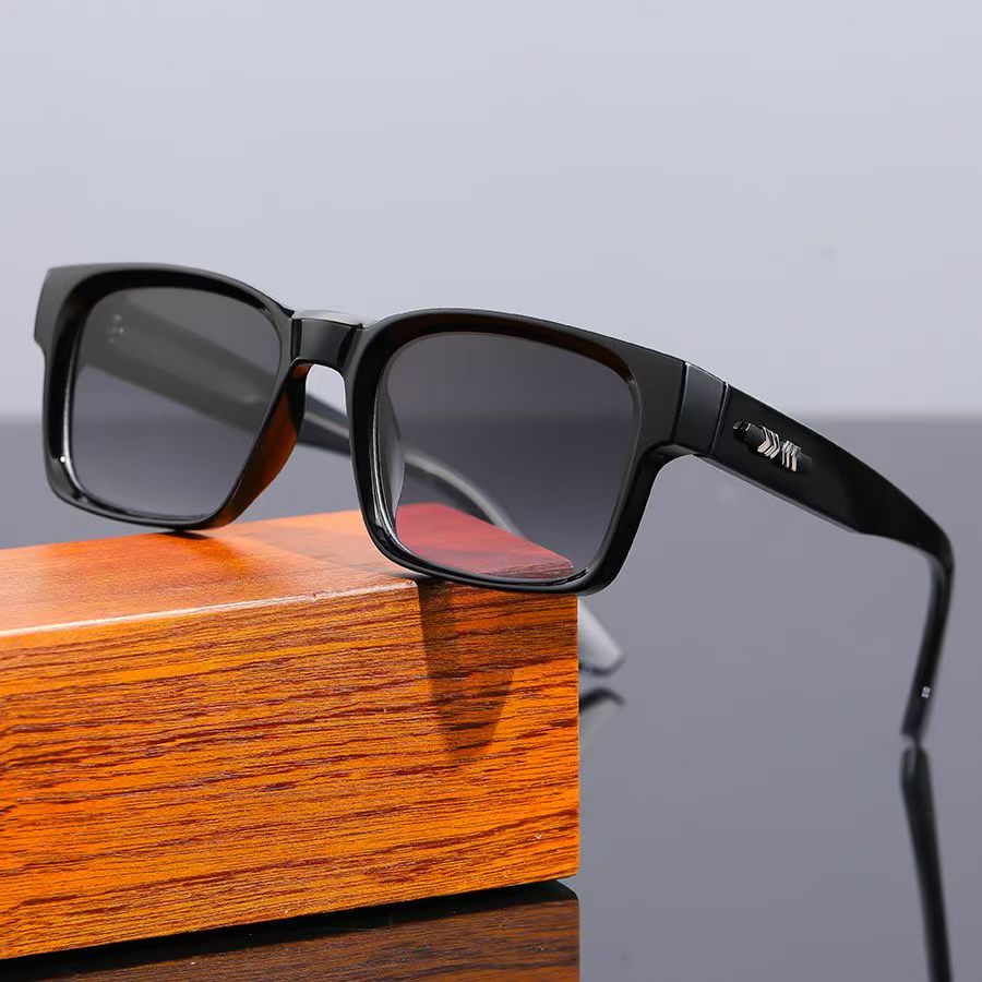 Lunettes de soleil polarisées carrées de qualité pour hommes, avec monture métallique, idéales pour le voyage, la randonnée, la plage, la pêche, protection UV400