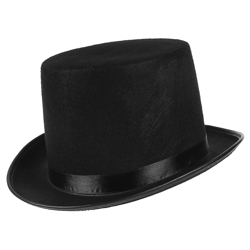 Chapeau de chapelier fou pour hommes, Costume de fête d'halloween, chapeau de magicien en feutre, chapeau cylindrique pour femmes et hommes