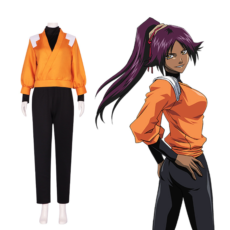 Costume de Cosplay de Dessin Animé BLEAménagement pour Femme, Uniforme Court et Long, Couleur Jaune, pour Carnaval d'Halloween