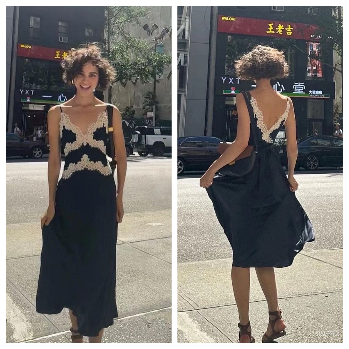 Robe d'été 100% soie 2026, nouvelle robe vintage à dentelle, robe mi-longue à bretelles pour femmes, robe de vacances