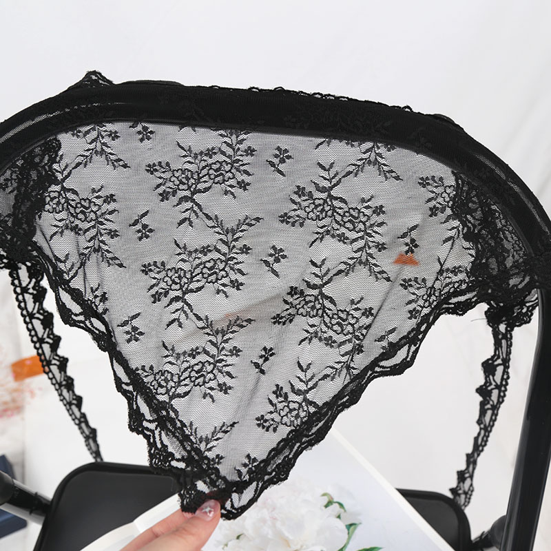 Foulard triangulaire en dentelle pour femme, accessoire de cheveux simple avec rose, style rétro campagnard français, bandeau pour cheveux