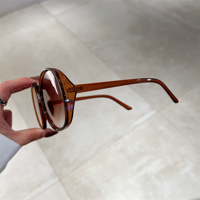 Lunettes de soleil rondes de créateur de marque de luxe pour femmes et hommes, lunettes de soleil vintage à la mode, lunettes de soleil ChimPunk Respzed Big Frame Shades, UV400
