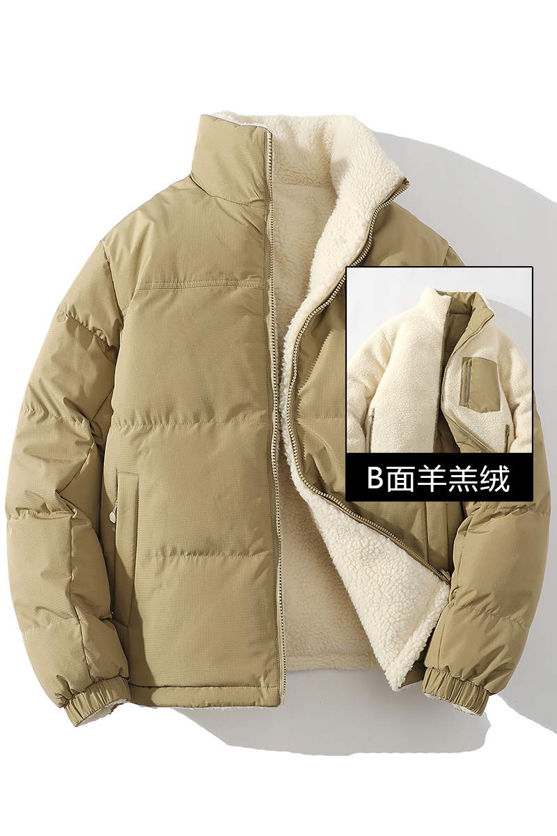 Style coréen à la mode vêtements d'hiver hommes Parkas laine manteau chaud coupe-vent épais manteau col montant multicolore hommes qualité manteau