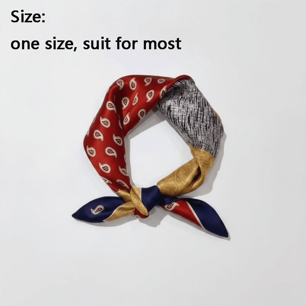 Écharpe carrée en soie, imprimé floral, texture douce, hijab, foulard, tissu satiné, forme carrée, imprimé floral
