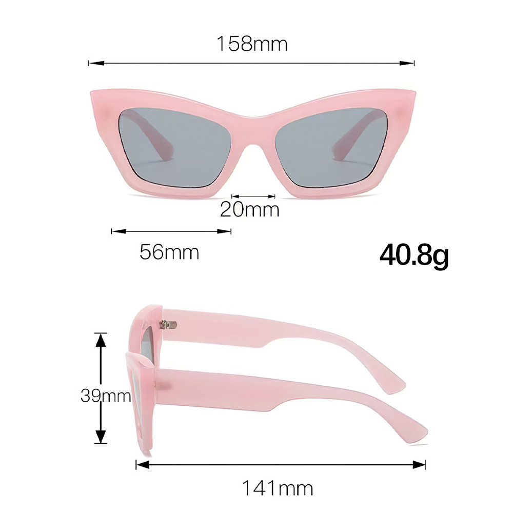 Lunettes de soleil œil de chat vintage pour femmes, lunettes de créateur de luxe, monture carrée sexy, lunettes pour femmes, nouvelle marque de mode, UV400, 2025