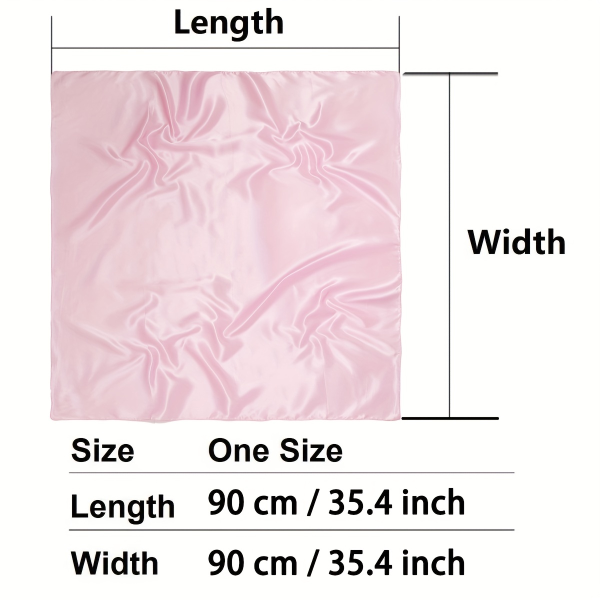 Grand Bandana classique en Satin pour femmes, couleur unie, carré, Imitation soie, coupe-vent, châle, accessoires pour cheveux