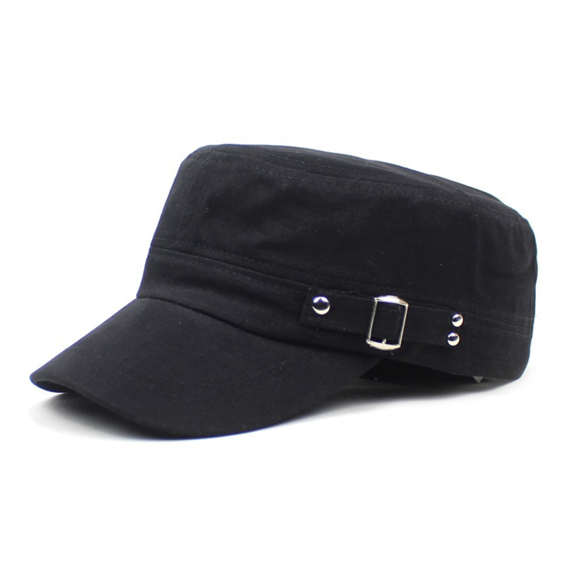Casquette plate en coton délavé pour hommes et femmes, couleur Pure, visière réglable, nouvelle collection été automne
