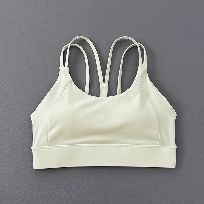 Soutien-gorge de sport à fort impact pour femme : haut intégré avec soutien Lockdown pour la course/yoga avec compression Racerback