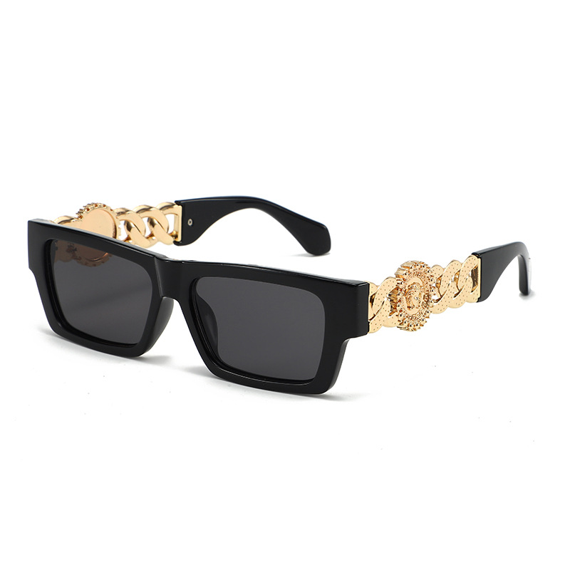 Nouvelles lunettes de soleil carrées pour femmes, mode rétro, monture surdimensionnée, protection UV400, lunettes de soleil tendance, décontractées, chics, de créateur