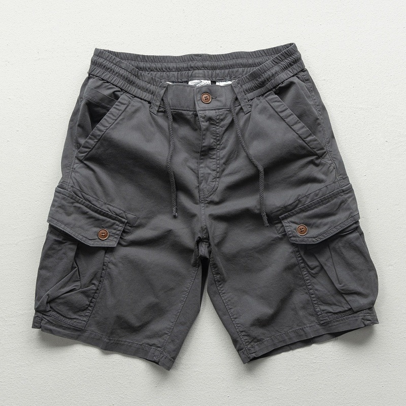 Short Cargo d'été en coton pour hommes, mode coréenne, pantalon court kaki, Harajuku, vêtements pour hommes, offre spéciale, pantalons de survêtement décontractés