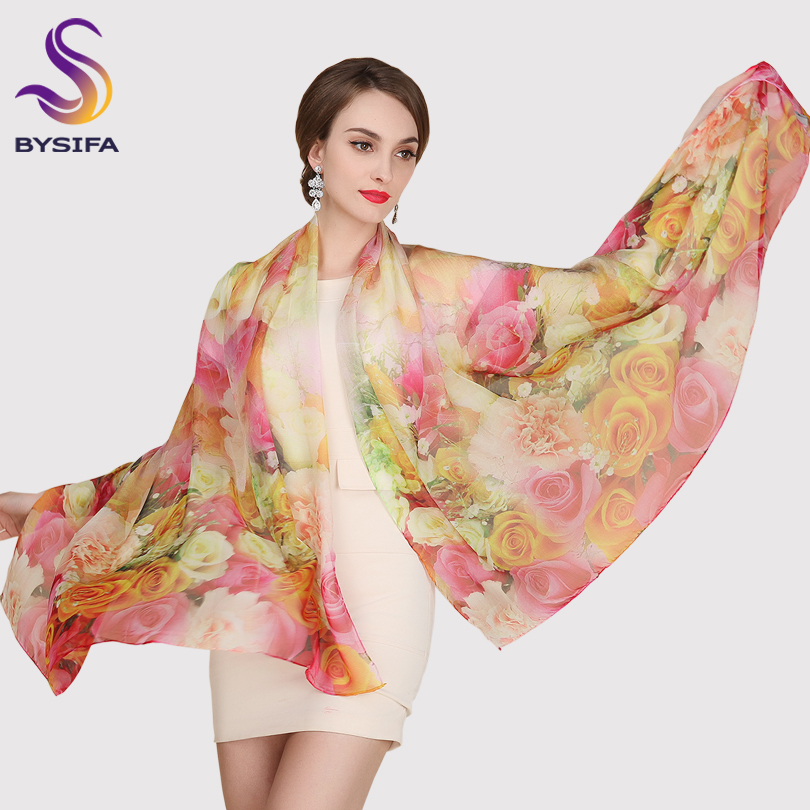 Foulard en soie Pure pour femme, accessoire Long, châle, châle, écharpe, écharpe, écharpe, accessoires, collection printemps automne hiver