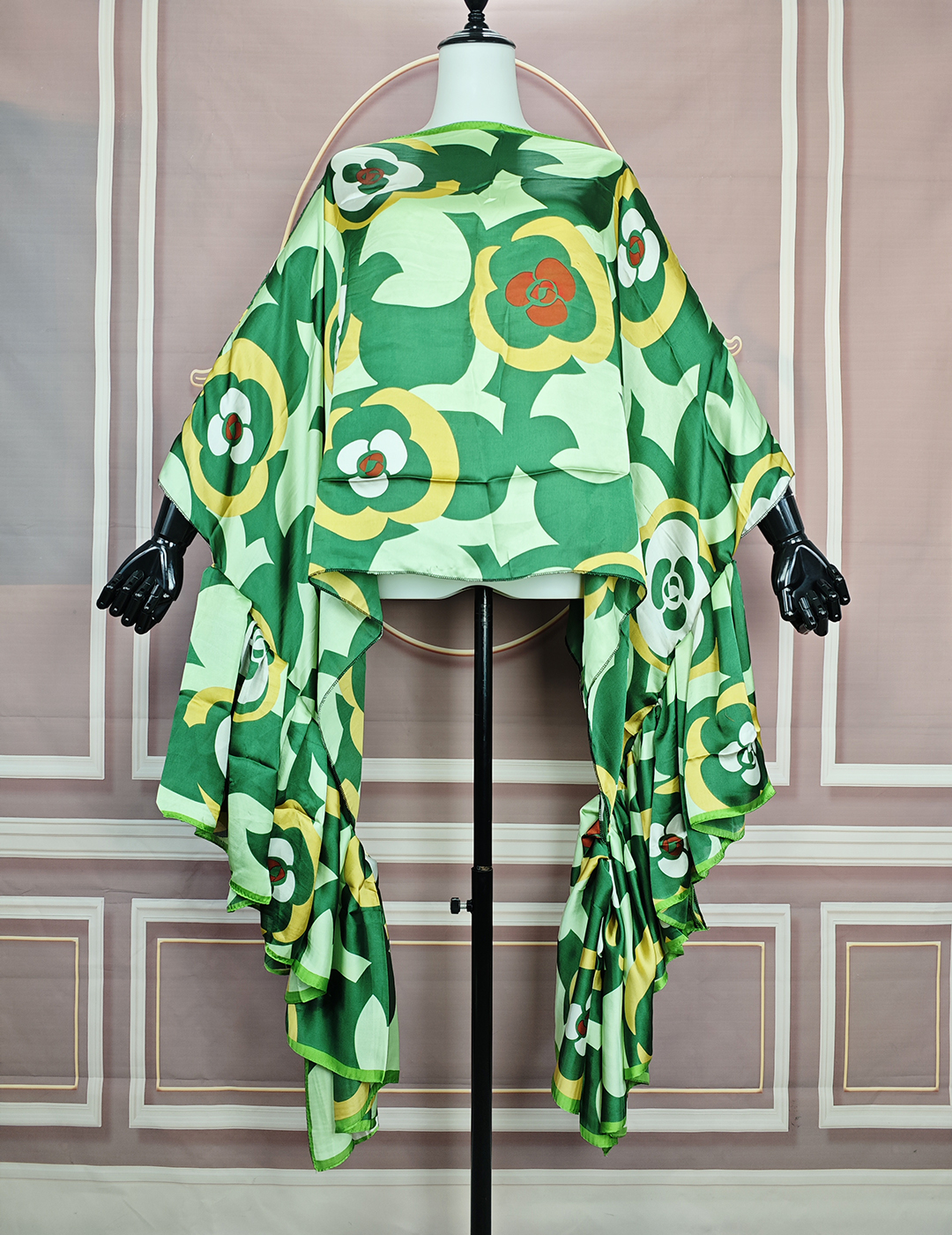 Mode africaine 2024, chemisier kaftan en soie imprimé bohème à une épaule et manches bouffantes, surdimensionné, sexy, pour femme, idéal pour une fête à la plage, haut ample.