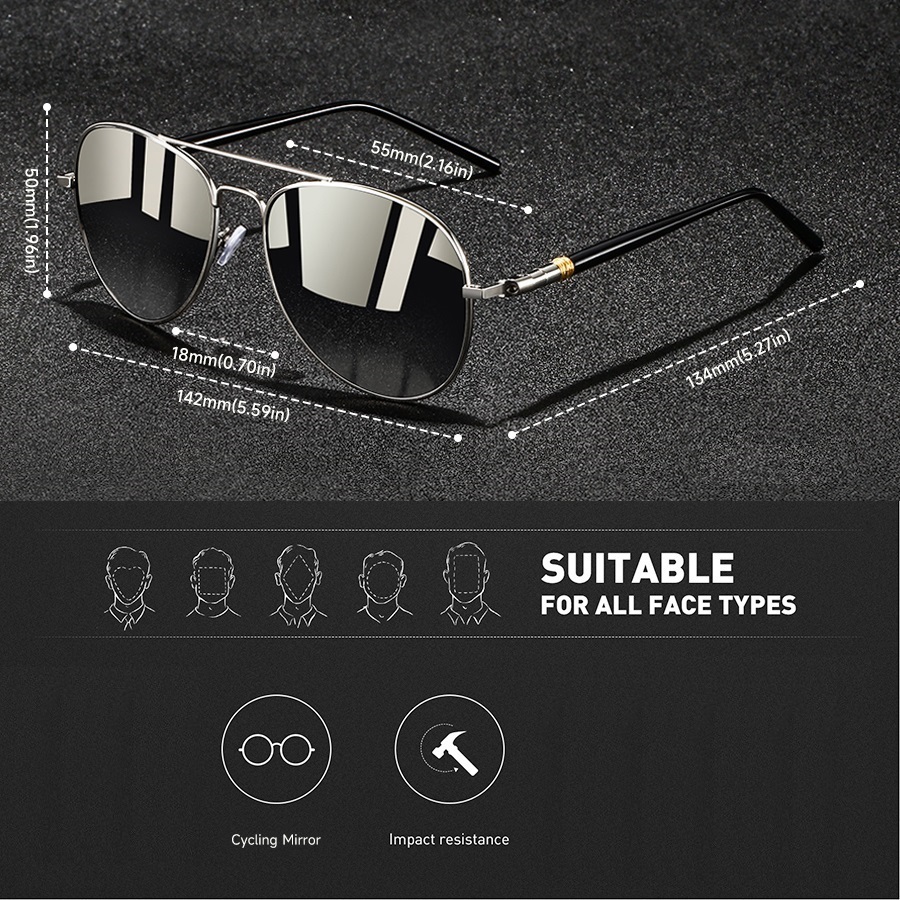 Lunettes de soleil vintage de style aviateur pour hommes et femmes, lunettes de soleil classiques de marque, lunettes de créateur pour la conduite, la pêche, les loisirs en plein air