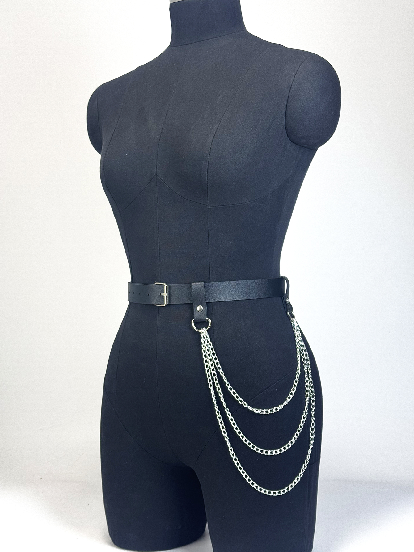 Ceinture en cuir ajustable pour femme, harnais de taille sexy et tendance avec chaîne, accessoire gothique, bijoux de festival pour filles, cadeau
