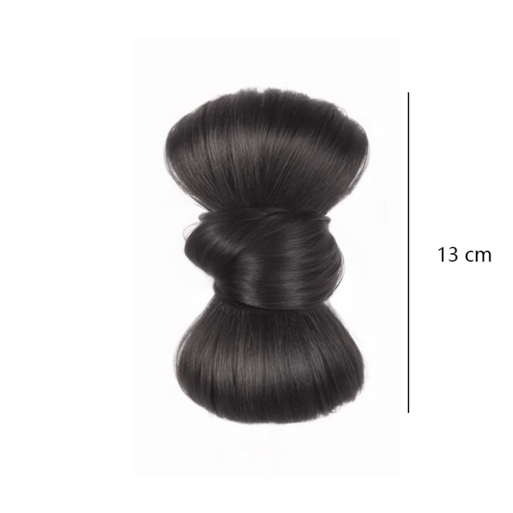 Nouveau cheveux synthétiques chignon griffe pince naturel moelleux perruque pince à cheveux nœud papillon brun noir chignon tête perruque accessoires de cheveux