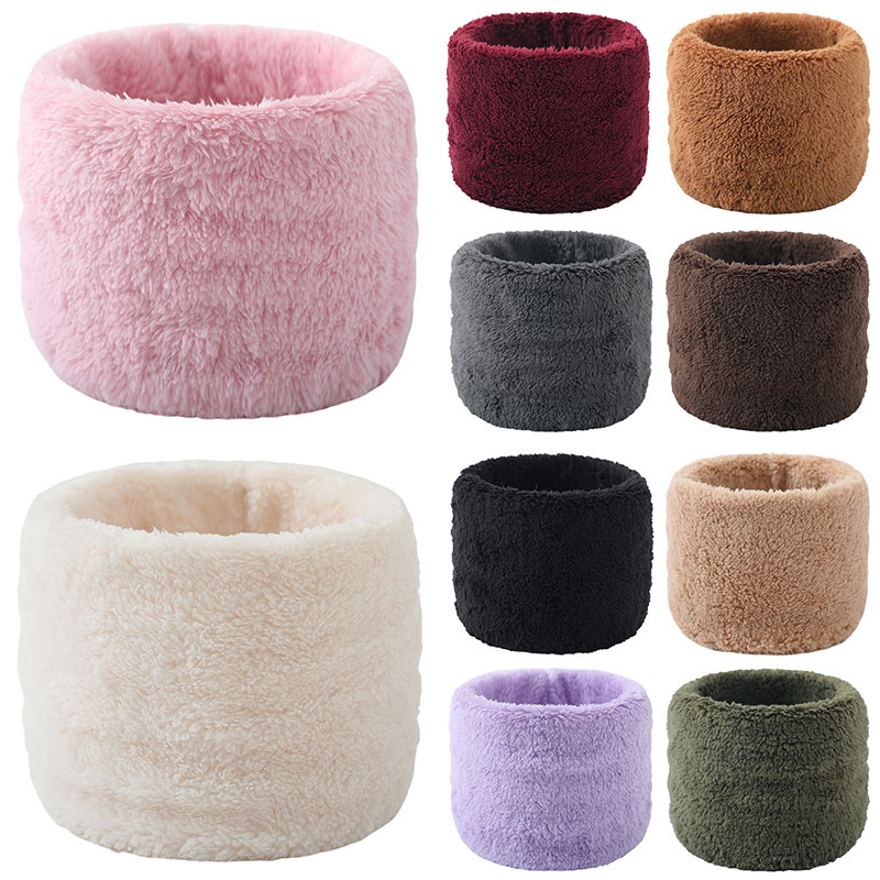 Écharpe en peluche Snood pour hommes et femmes, masque facial complet, col doux, plus Smile Optics, anneau chaud, hiver